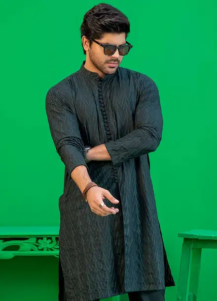  Rang By Ahmad Raza Wash N Wear Fancy Men Kurta Shalwar -  AR5037