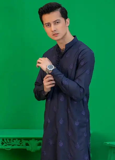  Rang By Ahmad Raza Wash N Wear Fancy Men Kurta Shalwar -  AR5053