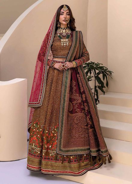 Heritage Collectables By Rang Rasiya Embroidered Organza Suits Unstitched 3 Piece RR21WD 8 Senghal - Wedding Collection