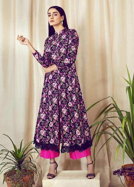 Rangoli by Ittehad Textiles Printed Lawn Suits Unstitched 2 Piece ITD21R 21403A-PUP - Summer Collection