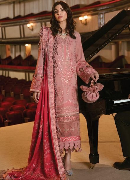 Republic WomensWear Embroidered Karandi Suits Unstitched 3 Piece RW21W D2 Le Pecher - Winter Collection