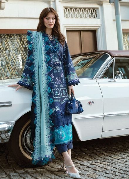 Republic WomensWear Embroidered Karandi Suits Unstitched 3 Piece RW21W D3 Le Lys - Winter Collection