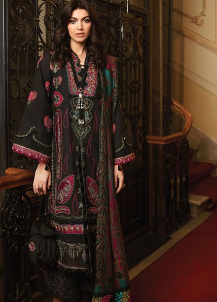 Republic WomensWear Embroidered Khaddar Suits Unstitched 3 Piece RW21W D5 Le Veronique - Winter Collection