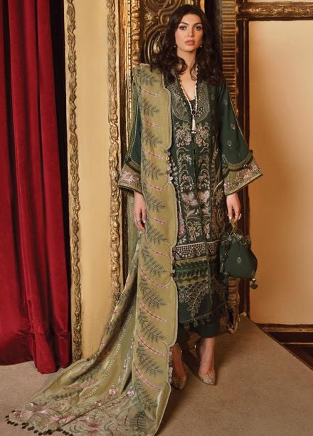 Republic WomensWear Embroidered Karandi Suits Unstitched 3 Piece RW21W D9 Le Molene - Winter Collection