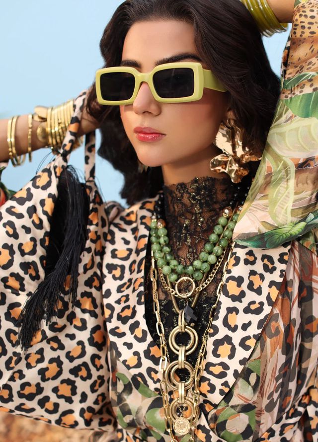 Resort by Musferah Pret Printed Silk 4 Piece Suit Fierce