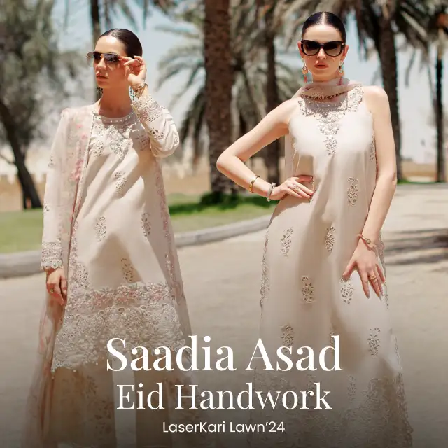 Noor by Saadia Asad Unstitched Embroidered Luxury Lawn 3 Piece Suit SA26UNL D7A-FLORINE - Eid Collection