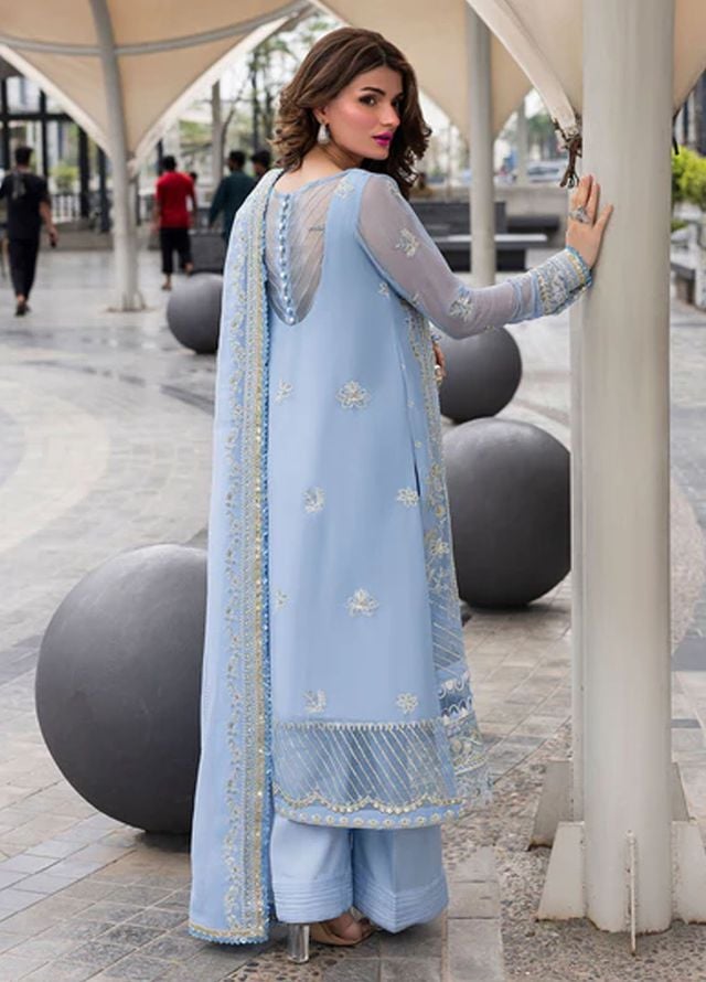 Sahane Embroidered Chiffon Suits Unstitched 3 Piece CT 25001 First Rain - Formals Collection
