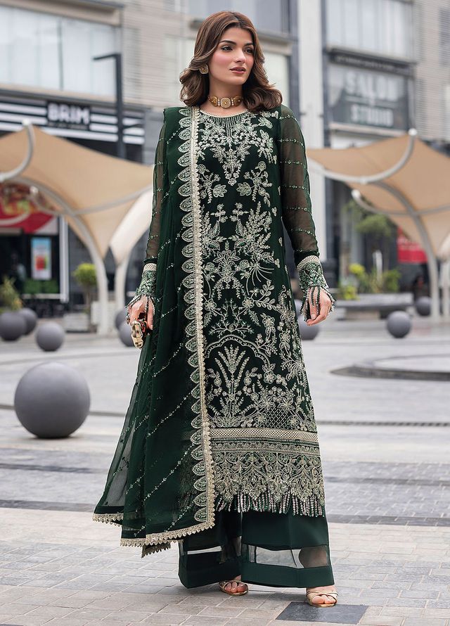 Sahane Embroidered Chiffon Suits Unstitched 3 Piece CT 25004 Everyn - Formals Collection