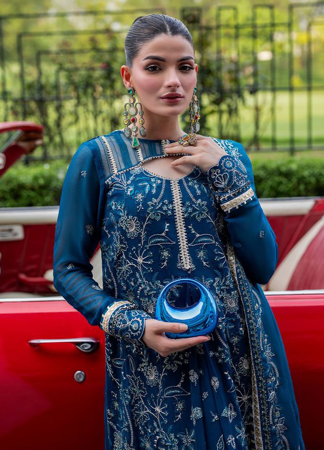 Sahane Embroidered Chiffon Suits Unstitched 3 Piece CT 25008 Breeze - Formals Collection