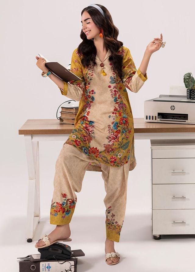 Sahane Pret Printed Poly Lawn 2 Piece Suit ME26010 Yolo