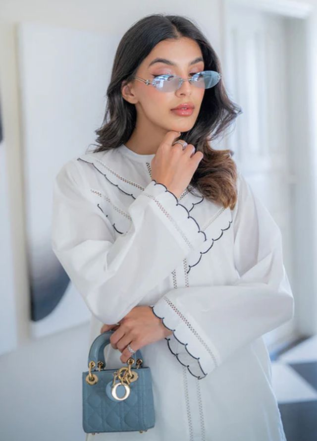 Sahar Pret Embroidered Cambric 2 Piece Suit Vanilla Mist