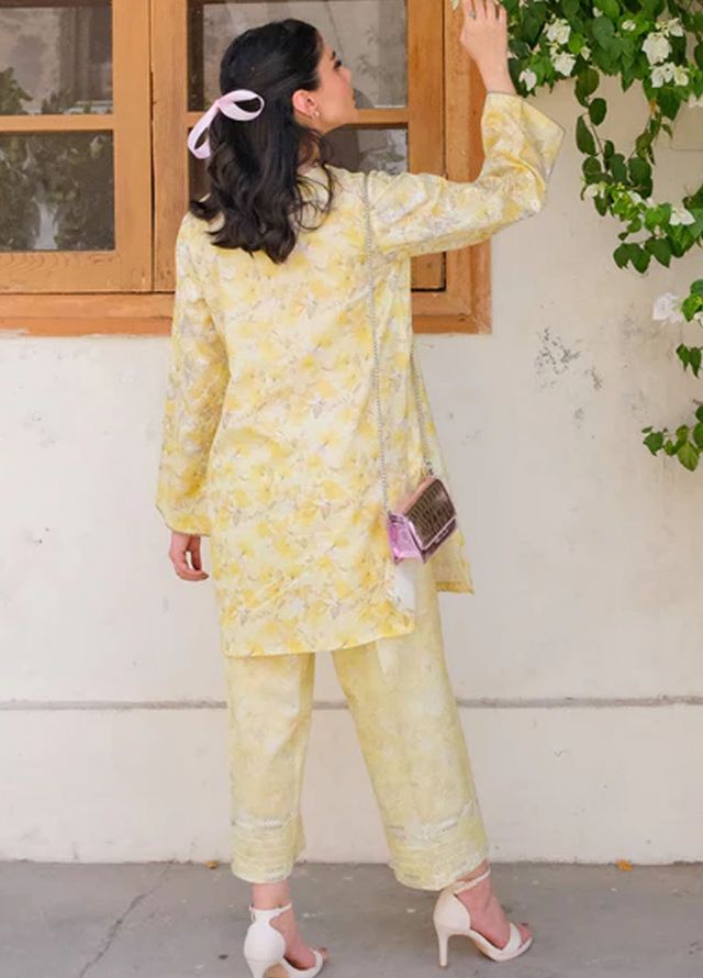 Sahar Pret Embroidered Lawn 2 Piece Suit Buttercup Belle