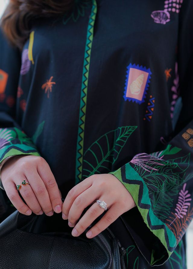 Sahar Pret Printed Lawn 2 Piece Suit SSCP-MJ-V3-02 Tropical Noir