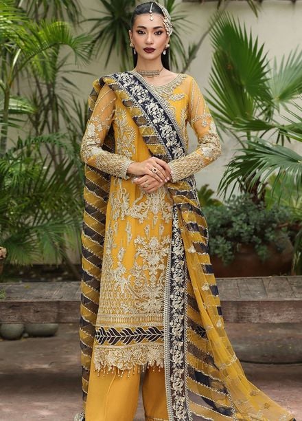 Saiyara by Imrozia Premium Pret Embroidered Net 3 Piece Suit I-230 Zareha