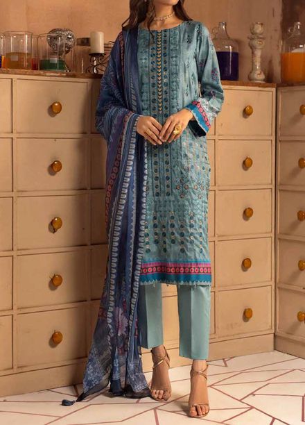 Salitex Embroidered Cotton Silk Suits Unstitched 3 Piece SL21CS WK-00883 - Festive Collection