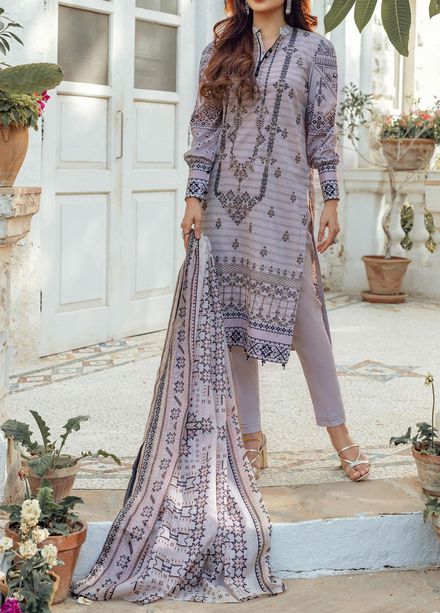 Estela By Salitex Embroidered Lawn Suits Unstitched 3 Piece ST22E WK-00987AUT - Summer Collection