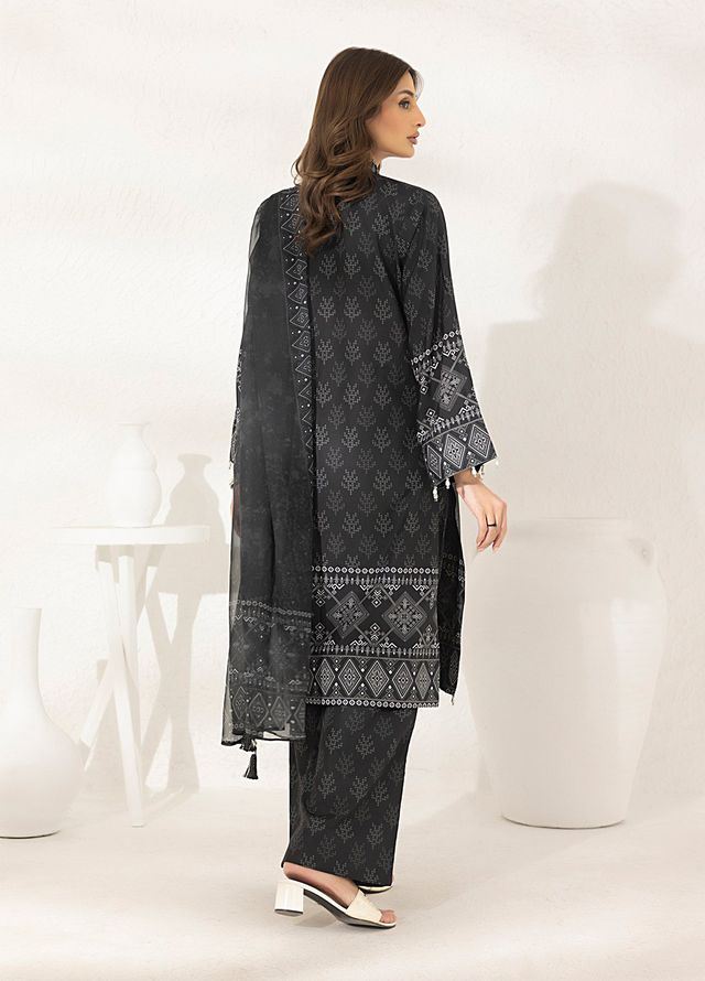 Salitex Printed Lawn Silk Suits Unstitched 3 Piece SUNS7ASI281UT - Summer Collection