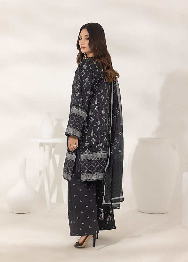 Salitex Printed Lawn Silk Suits Unstitched 3 Piece SUNS7ASI282UT - Summer Collection