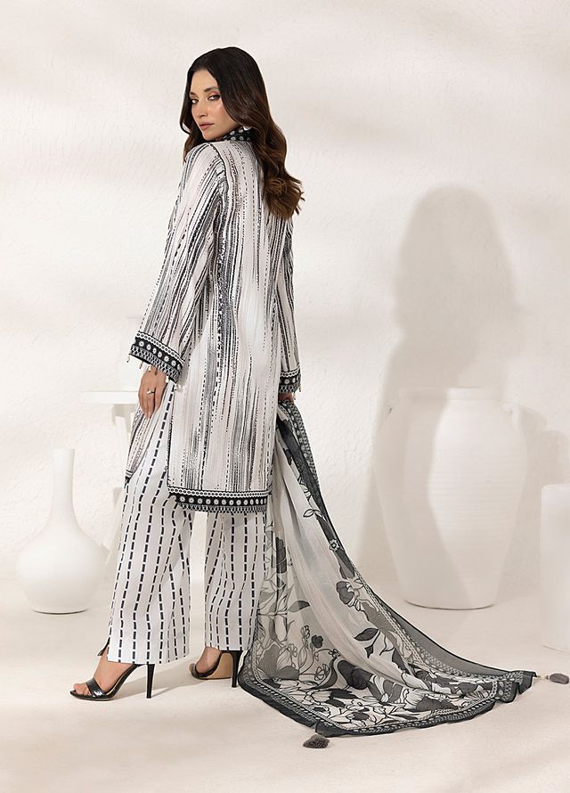 Salitex Printed Lawn Silk Suits Unstitched 3 Piece SUNS7ASI289UT - Summer Collection