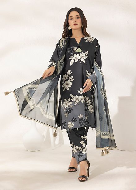 Salitex Printed Lawn Silk Suits Unstitched 3 Piece SUNS7ASI290UT - Summer Collection