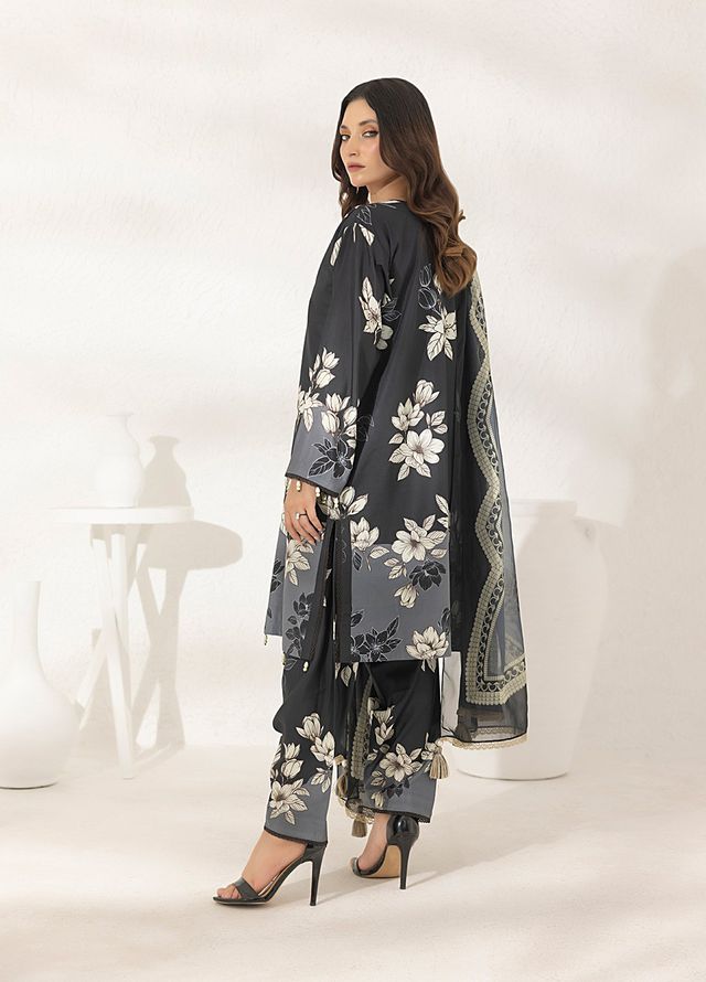 Salitex Printed Lawn Silk Suits Unstitched 3 Piece SUNS7ASI290UT - Summer Collection