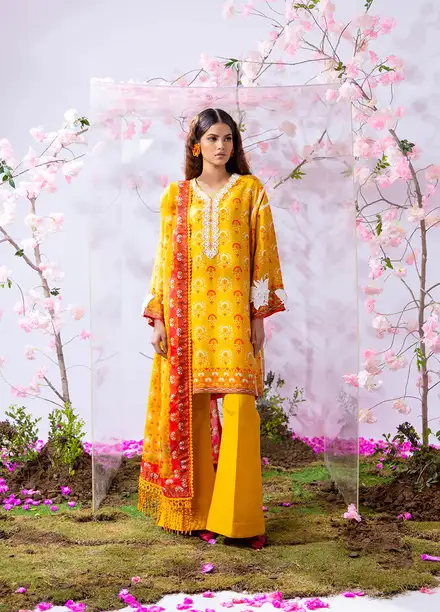 Salitex Printed Silk Lawn Suits Unstitched 3 Piece WUS3BS24SI11UT - Festive Collection