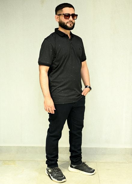 Sanaulla Exclusive Casual Cotton Polo 2010 Black