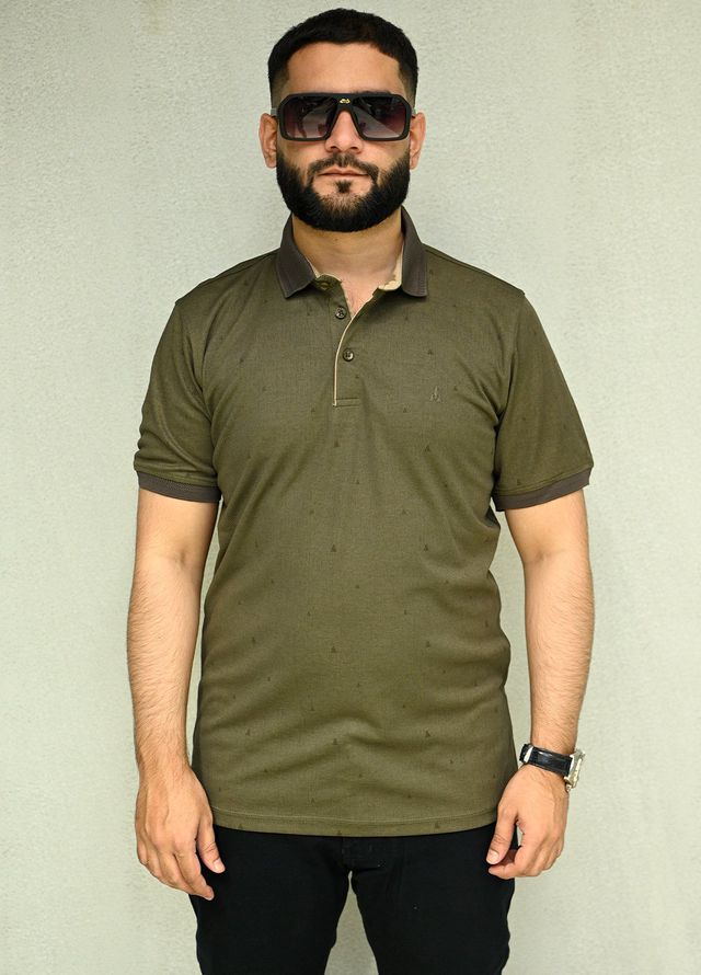 Sanaulla Exclusive Casual Cotton Polo 2010 Dark Green