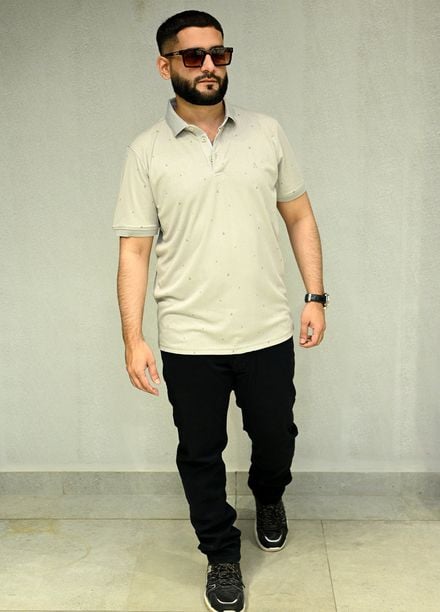 Sanaulla Exclusive Casual Cotton Polo 2010 Light Grey