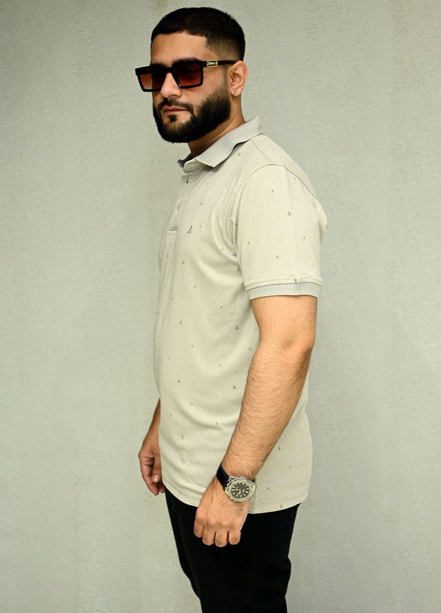 Sanaulla Exclusive Casual Cotton Polo 2010 Light Grey