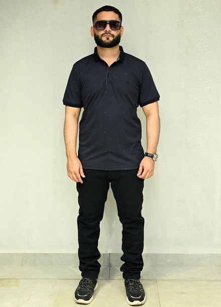 Sanaulla Exclusive Casual Cotton Polo 2010 Navy