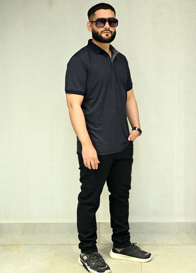 Sanaulla Exclusive Casual Cotton Polo 2010 Navy