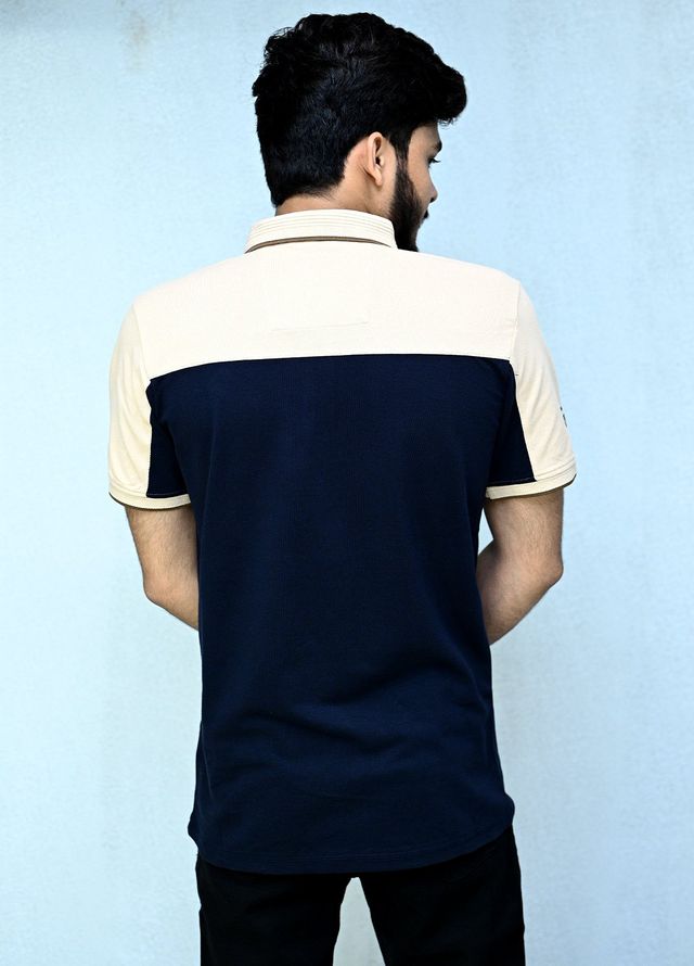 Sanaulla Exclusive Casual Cotton Polo 2026 Navy Blue