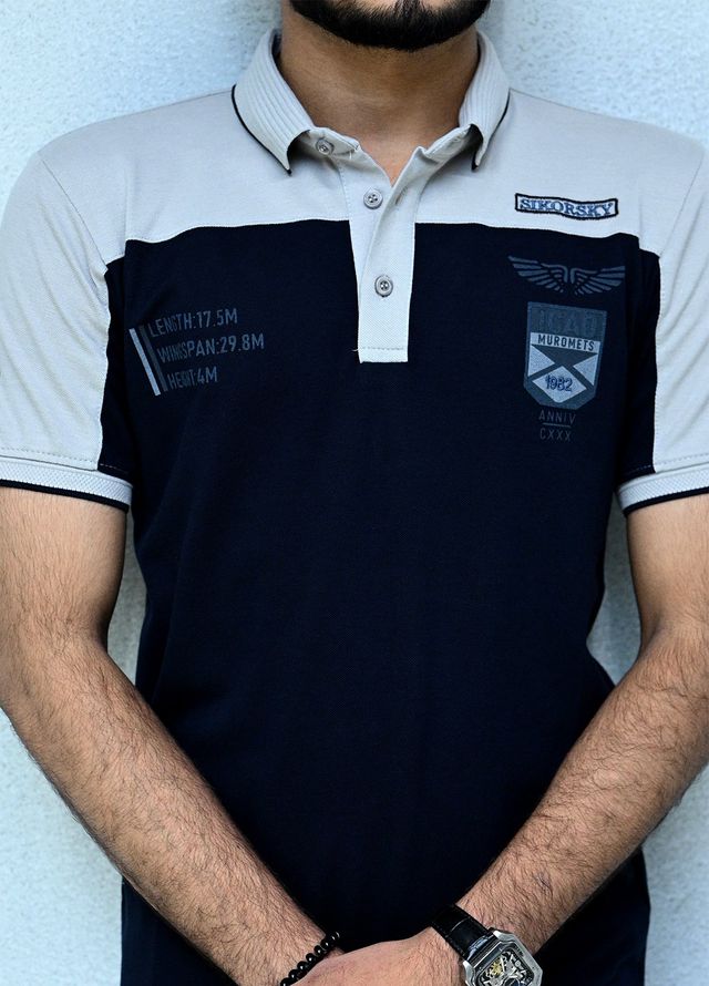 Sanaulla Exclusive Casual Cotton Polo 2026 Navy