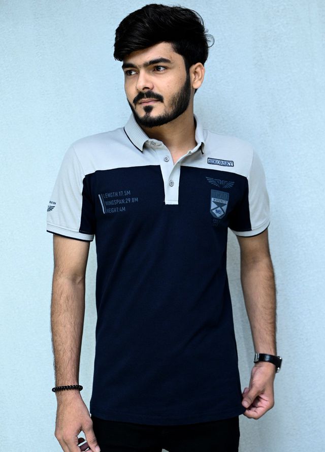 Sanaulla Exclusive Casual Cotton Polo 2026 Navy