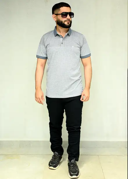 Sanaulla Exclusive Casual Cotton Polo 2029 Blue