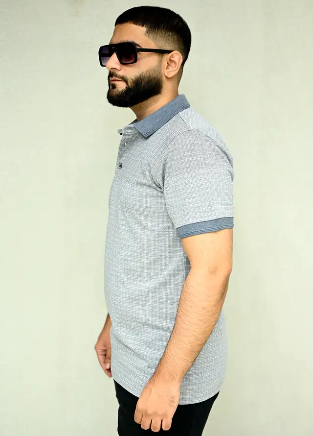 Sanaulla Exclusive Casual Cotton Polo 2029 Blue