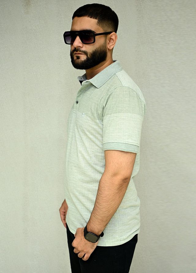 Sanaulla Exclusive Casual Cotton Polo 2029 Green
