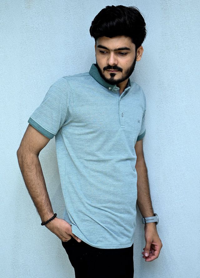 Sanaulla Exclusive Casual Cotton Polo 2035 Green