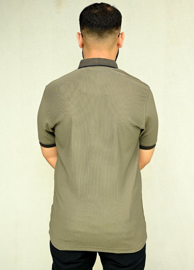 Sanaulla Exclusive Casual Cotton Polo 2045 Dark Green
