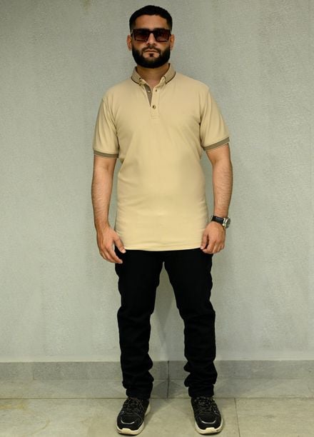 Sanaulla Exclusive Casual Cotton Polo 2045 Fawn
