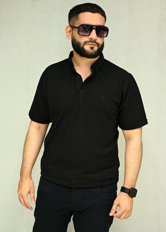 Sanaulla Exclusive Casual Cotton Polo 2047 Black