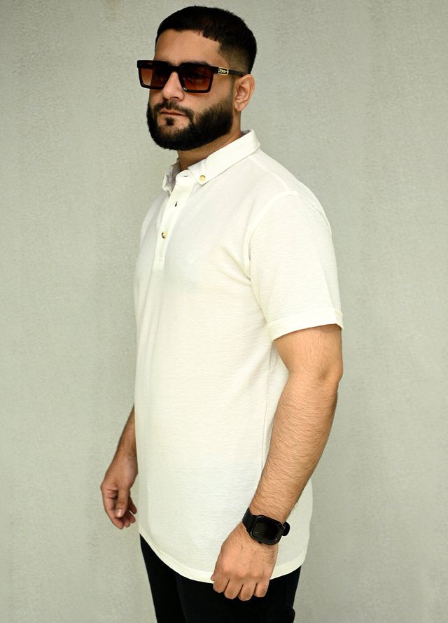 Sanaulla Exclusive Casual Cotton Polo 2047 White