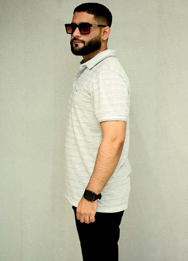 Sanaulla Exclusive Casual Cotton Polo 8188 Grey