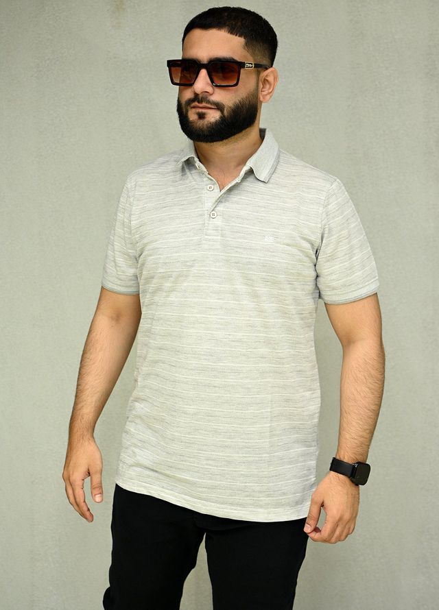 Sanaulla Exclusive Casual Cotton Polo 8188 Grey