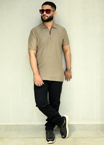 Sanaulla Exclusive Casual Cotton Polo 8194 Brown
