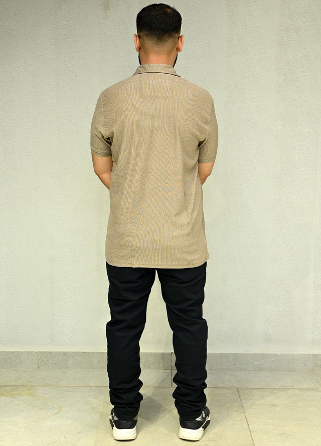 Sanaulla Exclusive Casual Cotton Polo 8194 Brown