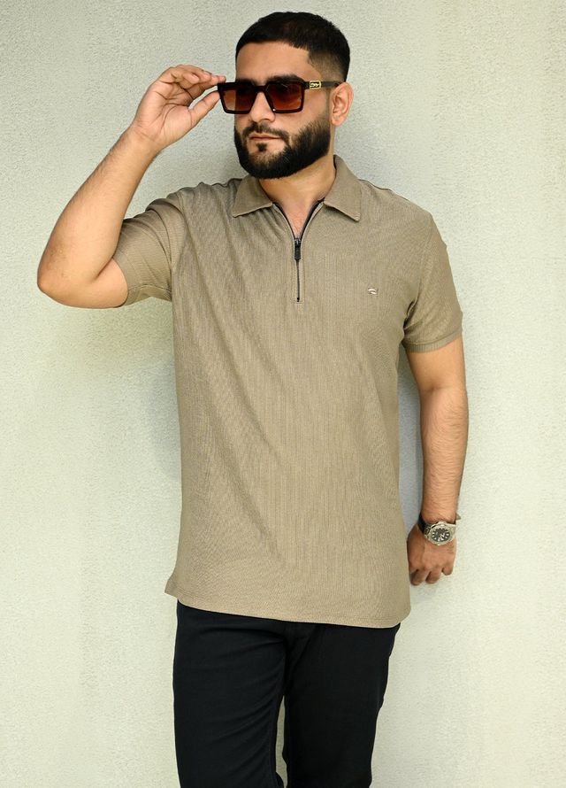 Sanaulla Exclusive Casual Cotton Polo 8194 Brown
