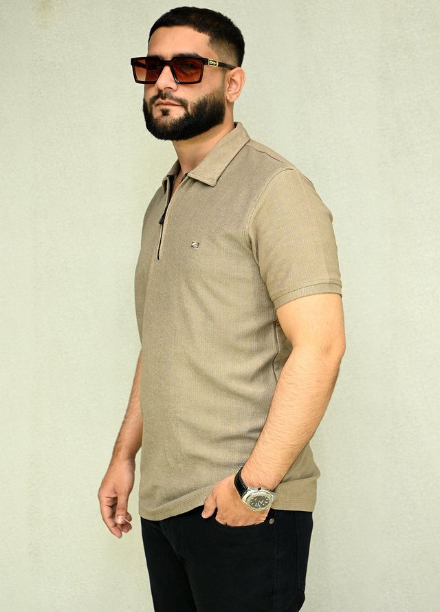 Sanaulla Exclusive Casual Cotton Polo 8194 Brown