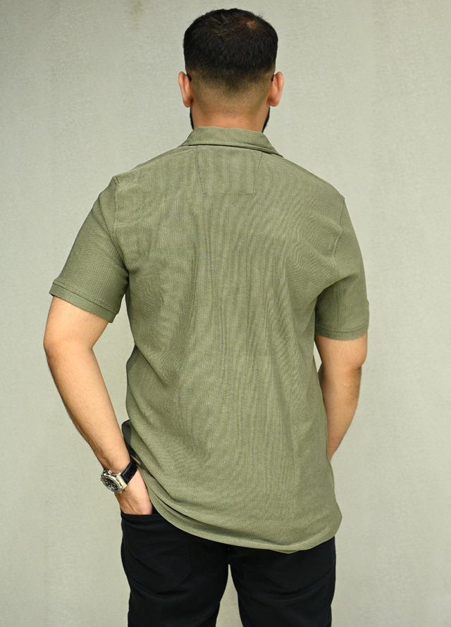 Sanaulla Exclusive Casual Cotton Polo 8194 Green